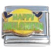 CT8088 Happy Halloween Moon and Bats Italian Charm