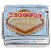 CT8091 Welcome Las Vegas Sign Italian Charm