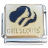 CT8101 Girl Scouts Emblem Seal Italian Charm