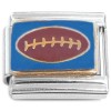 CT8119 Football Blue Italian Charm