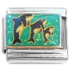 CT8132 Dolphins Green Italian Charm