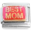 CT8133 Best Mom Red Family Italian Charm