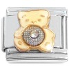 CT8135 Teddy Bear Bling Italian Charm