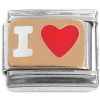 CT8140 I Love Heart Italian Charm