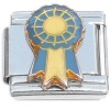 CT8153 Award Ribbon Blue White Italian Charm