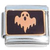 CT8156 Spooky Ghost Black Italian Charm