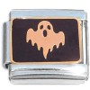 CT8156 Spooky Ghost Black Italian Charm