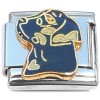 CT8175 Black Labrador Lab Puppy Dog Italian Charm