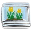CT8203 Yellow Tulip Flowers Italian Charm