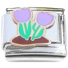 CT8209 Purple Tulip Flowers Italian Charm
