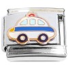 CT8215 Police Car Driving Italian Charm