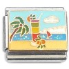 CT8228 Palm Tree Tropical Beach Drink Italian Charm
