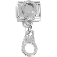 CT8244 Handcuffs Dangle Italian Charm