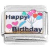 CT8261 Happy Birthday Celebration Balloons Italian Charm
