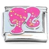 CT8302 Cute Pink Barbie Silhouette Italian Charm