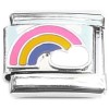 CT8315 Rainbow and Cloud Italian Charm