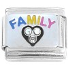 CT8319 Family Heart Bling Italian Charm