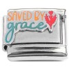 CT8746 Saved by Grace Italian Charm.