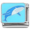 CT8905 Whale Swimming Blue Ocean Italian Charm