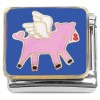 CT8907 Flying Cute Pig Italian Charm