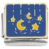 CT8912 Hanging Stars Moon Italian Charm