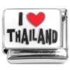 CT8925 I Love Thailand Red Heart Italian Charm