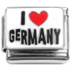CT8926 I Love Germany Red Heart Italian Charm