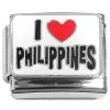CT8927 I Love Philippines Red Heart Italian Charm