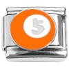 CT8935 Orange Five Ball Pool Billiards Italian Charm