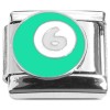 CT8936 Green Six Ball Pool Billiards Italian Charm