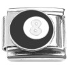 CT8938 Black Eight Ball Pool Billiards Italian Charm