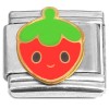CT8956 Strawberry Face Smile Italian Charm