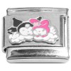 CT8965 Pink Hat Black Hat Characters Italian Charm