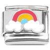 CT8972 Colorful Rainbow and Clouds Italian Charm