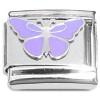 CT8980 Purple Butterfly Flying Italian Charm