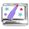 CT8981 Purple Lipstick Stars Italian Charm