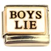 CT8986 Boys Lie Gold Base Italian Charm