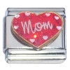 CT9012 Mom on Red Heart Italian Charm