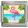 CT9441 Flamingo Water Palm Photo Italian Charm