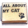 CT9791 All About My Cat White Italian Charm