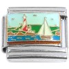 CT9919 Lighthouse Sailboat Italian Charm