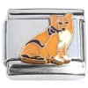 CT9922 Corgi or Shiba Inu Brown Puppy Dog Italian Charm