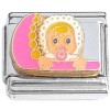 CT9937 Baby Bonnet Pink Italian Charm