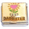 CT9950 Daughter Flower Heart Love Italian Charm