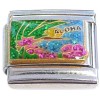 CT9952 Aloha Flowers and Water Italian Charm