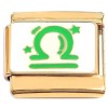 Libra Zodiac Italian Charm on Gold