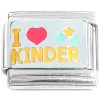 R3013 I Love Kinder School Teacher Kindergarten Italian Charm
