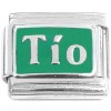 R3042green Tio Spanish Uncle on Green Italian Charm