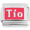 R3042red Tio Spanish Uncle on Red Italian Charm