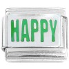 R3053 Happy Green Italian Charm